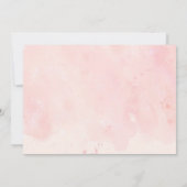 Aquarell Kaninchen personalisierte Babydusche Einladung (Rückseite)