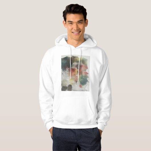 Aquarell-Kapuzenpullover Hoodie (Vorne ganz)