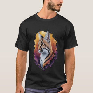 Aquarell Karakal Wilde Katze Wildtier Tier Kunst C T-Shirt