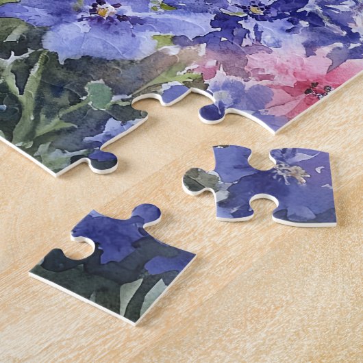 Aquarell-Kardinal und Blue Jay Puzzle (Seite)