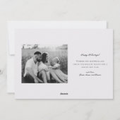 Aquarell Kariert Zwei-Seiten-Foto Weihnachten (Rückseite)