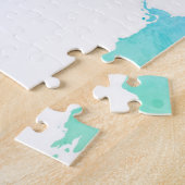 Aquarell-Karte der Weltkarte Puzzle (Seite)