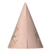 Aquarell-Karussellpferd Pariser Märchen Partyhütchen (Rückseite)