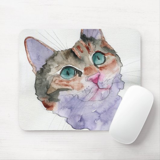 Aquarell-Katze Mousepad (Mit Mouse)