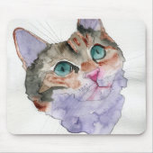 Aquarell-Katze Mousepad (Vorne)