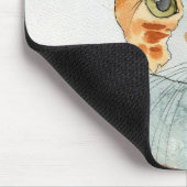 Aquarell-Katze Mousepad (Ecke)