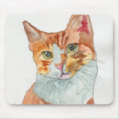 Aquarell-Katze Mousepad (Vorne)