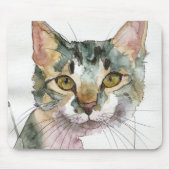Aquarell-Katze Mousepad (Vorne)