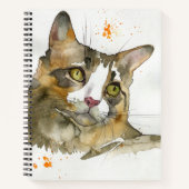 Aquarell-Katze Notizblock (Vorderseite)