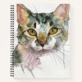 Aquarell-Katze Notizblock (Vorderseite)
