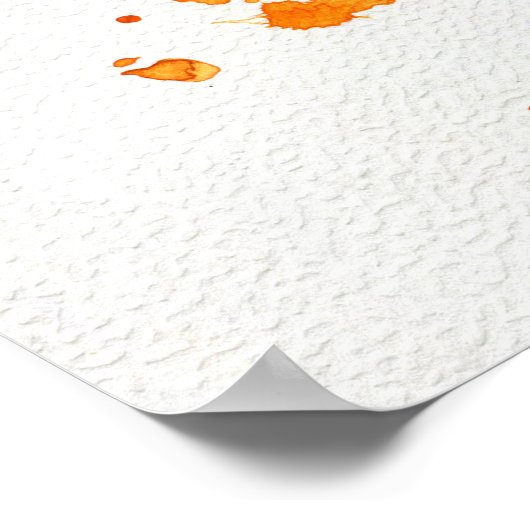 Aquarell-Katze Poster (Ecke)
