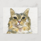 Aquarell-Katze Postkarte (Vorderseite)