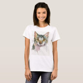 Aquarell-Katze T-Shirt (Vorne ganz)