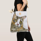 Aquarell-Katze Tasche (Von Nahem)