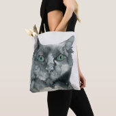 Aquarell-Katze Tasche (Von Nahem)
