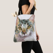 Aquarell-Katze Tasche (Von Nahem)