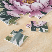 Aquarell-Katzen-Blumen Puzzle (Seite)