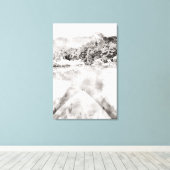 Aquarell Kayak Canvas Print Leinwanddruck (Insitu (Holzboden))