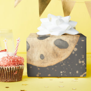 Aquarell-Kekse mit Schokolade zum Geburtstag Geschenkpapier