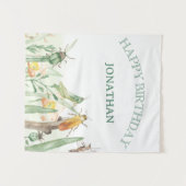 Aquarell Kind Käfer Insekt Geburtstag Wandteppich (Vorderseite (Horizontal))