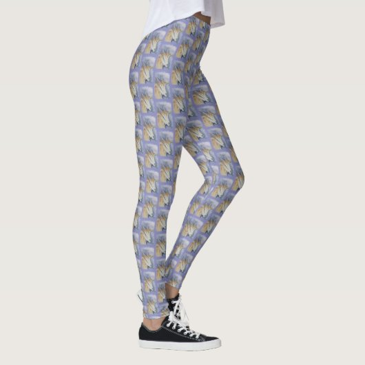 Aquarell-Kinderziege Leggings (Rechts)