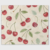 Aquarell-Kirsch-Geschenkpapier Geschenkpapier (Flach)