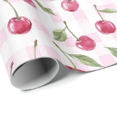 Aquarell-Kirsch-Verpackungspapier Kirsch-Geschenkv Geschenkpapier (Rolleneckpunkt)