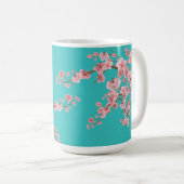 Aquarell-Kirschblüten-Kaffeetasse Kaffeetasse (VorderseiteRechts)