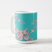 Aquarell-Kirschblüten-Kaffeetasse Kaffeetasse (Vorderseite Links)