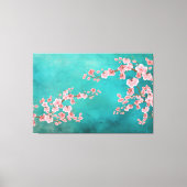 Aquarell-Kirschblüten Leinwanddruck (Vorderseite)