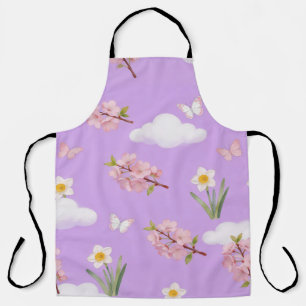Aquarell Kirschblüten Schürze