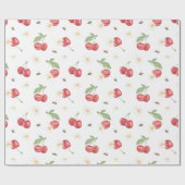 Aquarell-Kirschmuster-Wrap-Papier Geschenkpapier (Flach)