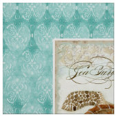 Aquarell-Kissen-Platten-Küste-Strand-Art Stoff (Muster)