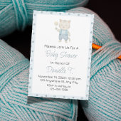 Aquarell Kitten Kinderdusche Einladung für Junge