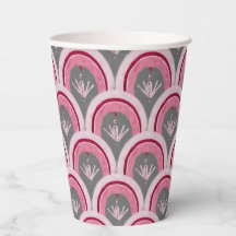 Aquarell-Klassik Rosa Handgezeichnet