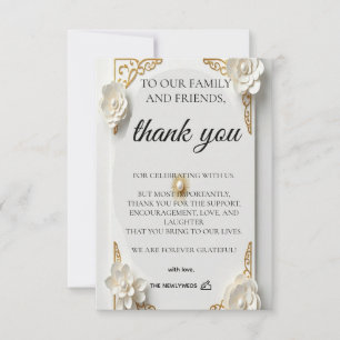 Aquarell klassisch Gold Luxus Flach Danke