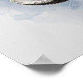 Aquarell Klassische griechische Statue Athena Post Poster (Ecke)