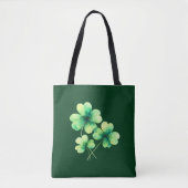 Aquarell-Kleeblatt-St.-Patricks-Tasche Tasche (Vorderseite)
