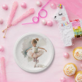 Aquarell Kleine Ballerina Paper Teller (Party)