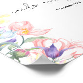 Aquarell kleine Blume Bücher und Geschenke Poster (Ecke)