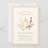 Aquarell Kleine Vogeldusche Einladung (Vorderseite)