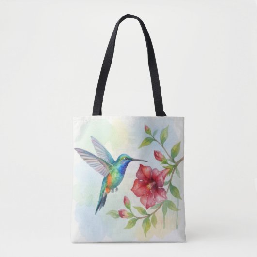 Aquarell Kleiner Kolibri Tasche (Vorderseite)
