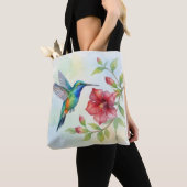 Aquarell Kleiner Kolibri Tasche (Von Nahem)