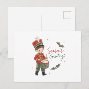 Aquarell kleiner Trommler Postkarte