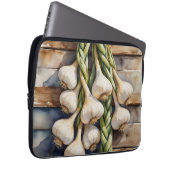 Aquarell-Knoblauchzopf Rustikal Laptopschutzhülle (Vorne Rechts)