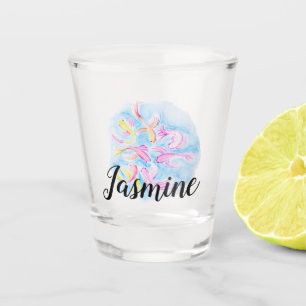 Aquarell-Koi-Fisch Farbige Individuelle Personalis Schnapsglas