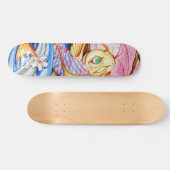Aquarell Koi Fisch-Skateboard Skateboard (Horizontal)