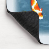 Aquarell Koi Teich Mousepad (Ecke)