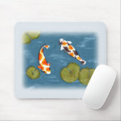 Aquarell Koi Teich Mousepad (Mit Mouse)