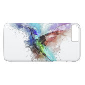 Aquarell-Kolibri Case-Mate iPhone Hülle (Rückseite (Horizontal))
